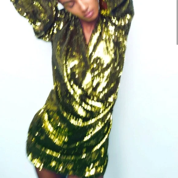 Zara | Dresses | Zara Mini Sequin Dress | Poshmark
